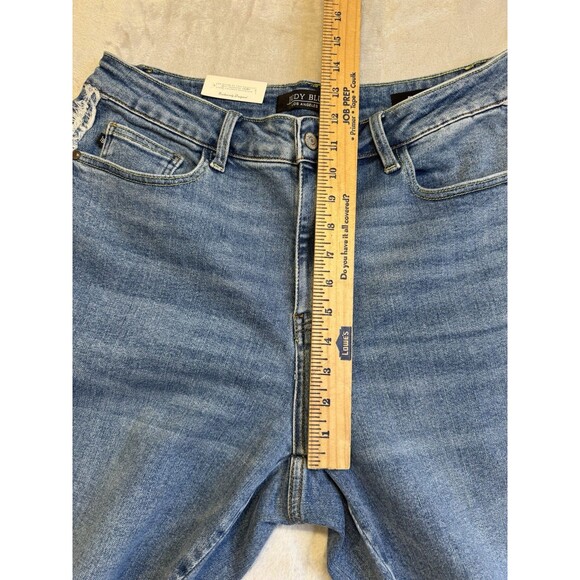 Judy Blue Jeans Size 16W Jonesborough High Rise Fray Detail Slim Fit JB88461 - Picture 5 of 16